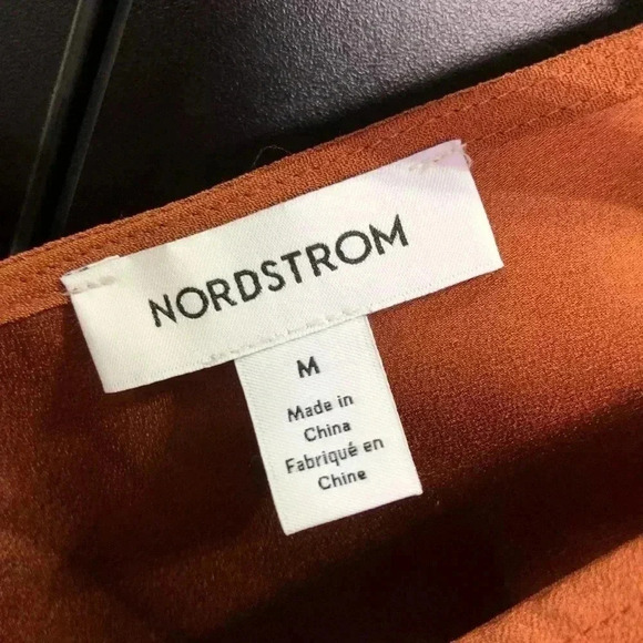 Nordstrom V-neck/back tunic/tank top/shell, Coral - Picture 7 of 8